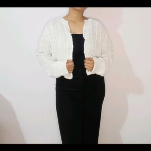 White Cardigan