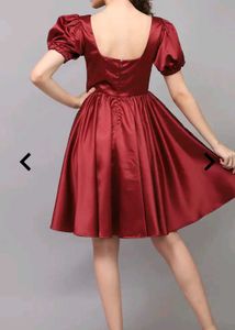 shein puff sleeve party dress