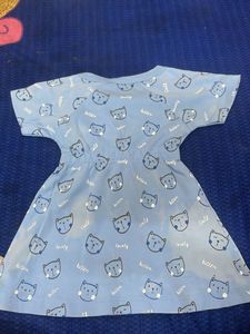 Cute Cat Print Baby Dress