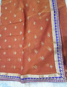 💥🆕️ SuperNet Embroidered Saree