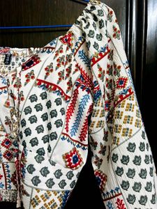 Boho Print Crop Top