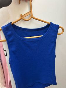 Blue and pink Tank Top
