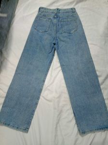 Wide Leg Denim Jeans