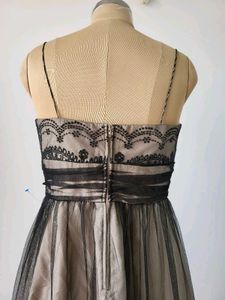 Tulle Dress with Lace Detail