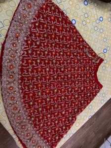 Red EmbellishedBridal Lehenga Choli