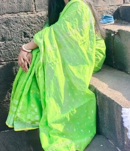 Green Cotton Saree