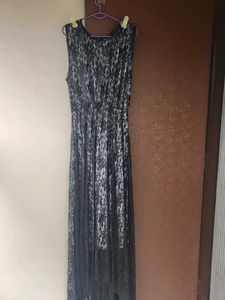 Black Lace Maxi Dress