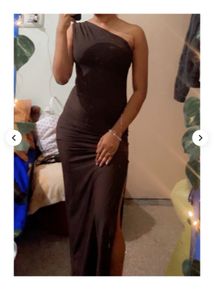 Elegant Brown Maxi Dress