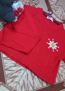 Red &#34;Not in the Mood&#34; Long Sleeve