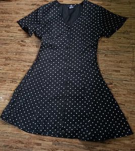 Polka Dot Button Down Dress (Unused)