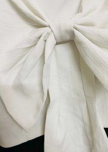 White Bow Tank Top