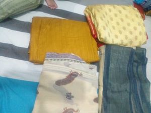 Beautiful  cream Sarees