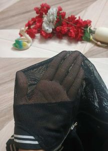 Black Mesh Bomber Jacket