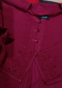 Beautiful Wine Colour Short Shrug..