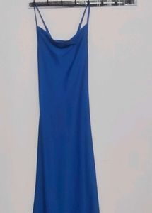 Elegant Blue Slip Dress