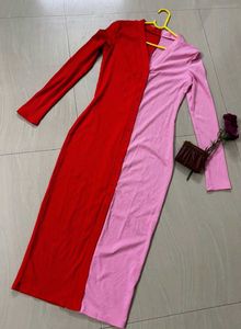 Colorblock Knit Dress