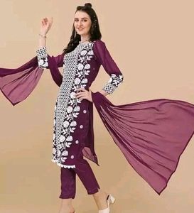 This Straight Kurta Pant &amp; Dupatta Set