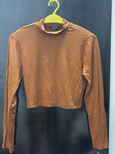 Forever 21 Crop Top - Long Sleeve