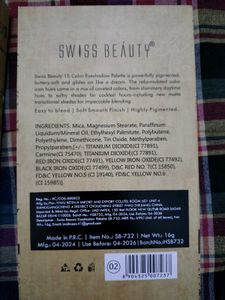 Swiss Beauty Eyeshadow Palette