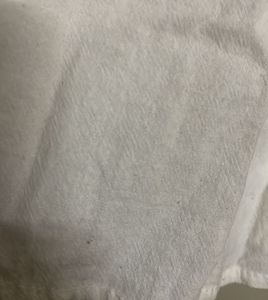 White Linen Peplum Top