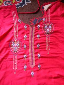 ✨Red Kurti Set👗✨