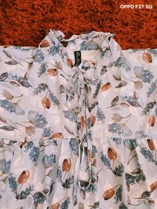 Imported Chiffon Floral Print Top