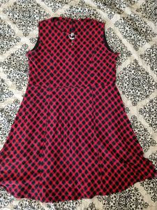Red Checkered XXL Dress