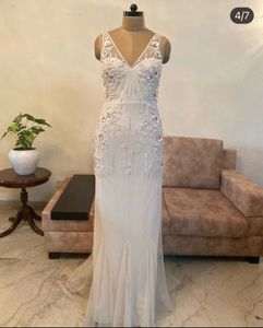 Elegant Beaded Evening Gown