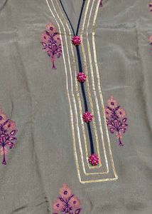Partywear Women Printed Sharara Suit Set