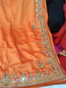 Elegant Orange Saree