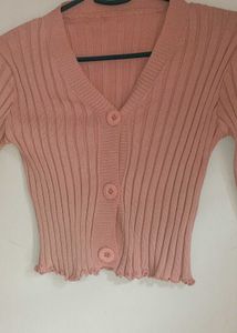 Ribbed Knit Cardigan