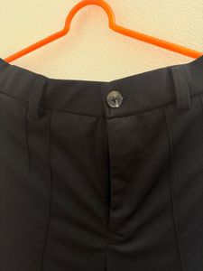 Black Straight Leg Trousers