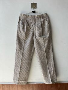 Korean Checked Beige Pants
