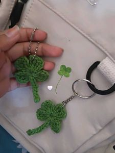 ♡₊˚ Clover key chain 🤍・₊✧