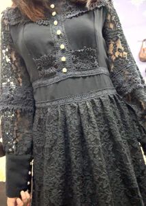 🥀Elegant Gothic Black Lace Dress. 🥀