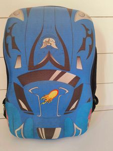 Blue Car Backpack/School Bag