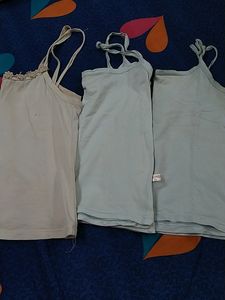 Three Spaghetti Slips Small  Size Used