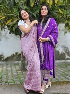 Gorgeous onion pink saree 💗🎀