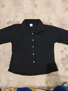 Black Button-Down Shirt