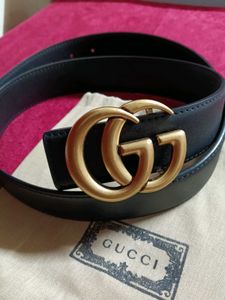 Gucci Black Leather Belt