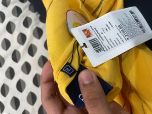 Louis Philippe Yellow Striped T-Shirt