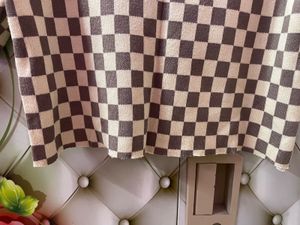 Checkerboard Puff Sleeve Top