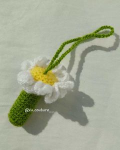 Crochet Daisy Lipstick 💄 Holder