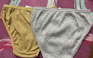 Combo Of 2 Women’s Ribbed Knit Breathable Panties