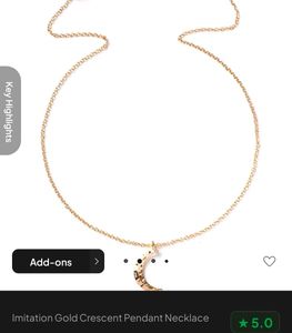 Newme Crescent Pendant Necklace