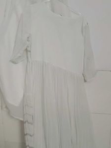 White Anarkali Suit Set