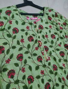 Floral Leafy Printed Kurti