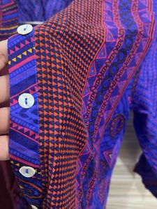Bohemian Style Purple Blouse