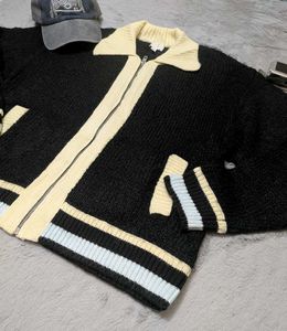 H&amp;M varsity zip-up cardigan
