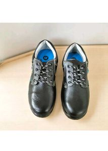 Bata Original Black Leather Safety Shoes